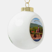 ビッグベイライトハウス水玉オーナメント セラミックボールオーナメント (左)