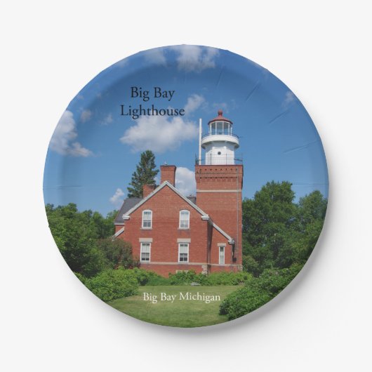 ビッグベイライトハウス紙プレート ペーパープレート (正面)