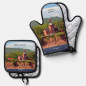 ビッグベイライトハウス 鍋つかみ&鍋敷きセット (正面/裏面)