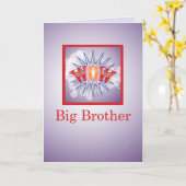 ビッグベビーブラザーおめでとう！ カード (黄色い花)