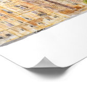 ビッグベンとウェストミンスター宮殿の水色 ポスター (角)