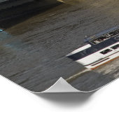 ビッグベンとテムズ川 ポスター (角)