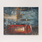 ビッグベンとレッドフォンのブース ジグソーパズル (横)