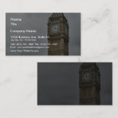 ビッグベンとロンドンの議会議院 名刺 (正面/裏面)