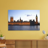 ビッグベンと市内の議会の家 キャンバスプリント (インサイチュ (リビング))