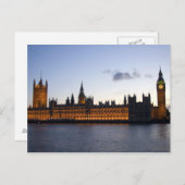 ビッグベンと市内の議会の家 ポストカード (正面/裏面)