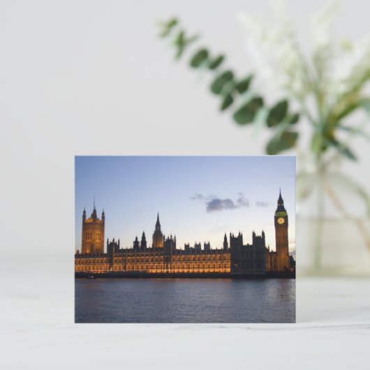 ビッグベンと市内の議会の家 ポストカード (スタンド正面)
