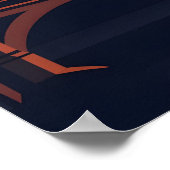 ビッグベンと日没のロンドンのスカイライン ポスター (角)