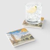 ビッグベンと紅葉，ロンドン ストーンコースター (横)