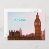 ビッグベンと英国議会はがき ポストカード (正面/裏面)