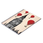 ビッグベンと赤の熱気球2 ノートブック (左側)