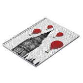 ビッグベンと赤の熱気球 ノートブック (左側)