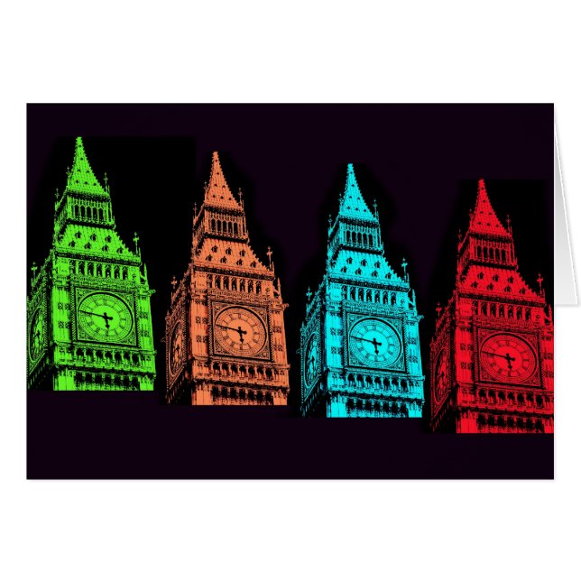 ビッグベンのコラージュ (正面横)