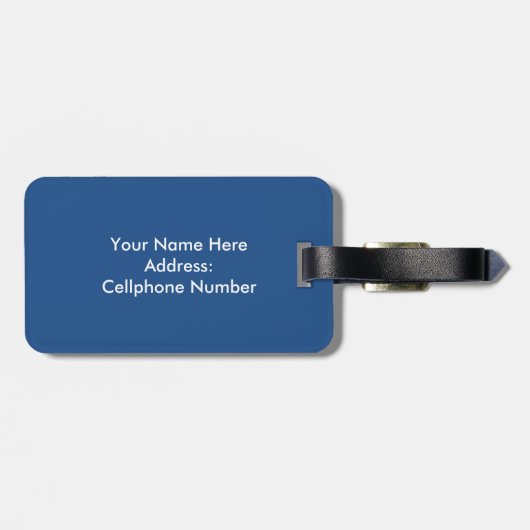 ビッグベンの名前をカスタムするおよび住所荷物のラベル ラゲッジタグ (裏面横)