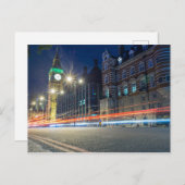 ビッグベンの夜 |イギリス、ロンドン ポストカード (正面/裏面)