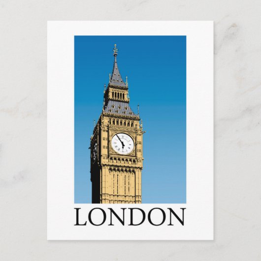 ビッグベンの時計台 ポストカード (正面)