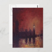 ビッグベンアットナイトポストカード ポストカード (正面/裏面)