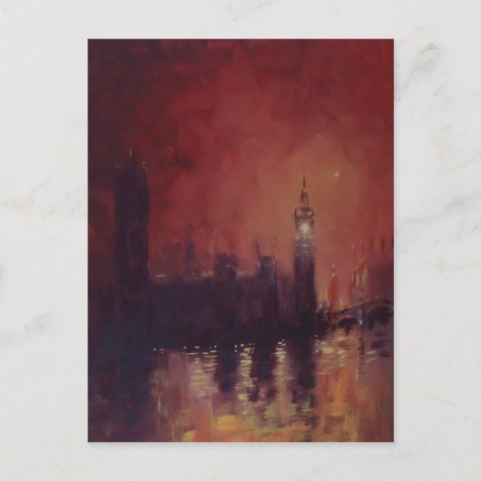ビッグベンアットナイトポストカード ポストカード (正面)