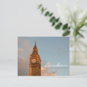 ビッグベンインロンドンダブル文字はがき ポストカード (スタンド正面)