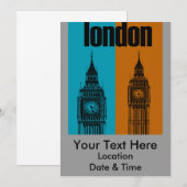 ビッグベンインロンドン 招待状 (正面/裏面)