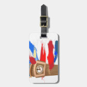 ビッグベンウェストミンスタークロックタワー ラゲッジタグ (正面縦)