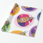 ビッグベンウェストミンスター時計塔のパターン ラッピングペーパー (アンロールド)