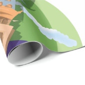 ビッグベンウェストミンスター時計塔のパターン ラッピングペーパー (ロールコーナー)