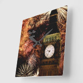 ビッグベンウォールクロック スクエア壁時計 (傾斜)