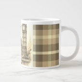 ビッグベンクロック、ビッグベンロンドンの女性旅行者 ジャンボコーヒーマグカップ (右)