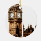 ビッグベンタワーロンドンシティ統一された王国 セラミックオーナメント (裏面)