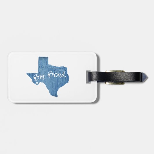 ビッグベンドナショナルパークウッドグレイン ラゲッジタグ (裏面横)