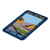 ビッグベンドナショナルパークチソスマウンテン動揺して マグネット (左側)