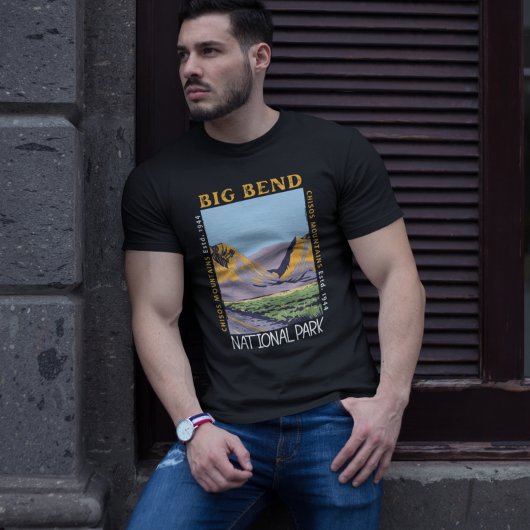 ビッグベンドナショナルパークチソスマウンテン動揺して Tシャツ