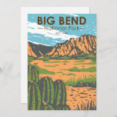 ビッグベンドナショナルパークチワフアンデザートヴィンテージ シーズンカード (正面/裏面)