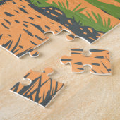 ビッグベンドナショナルパークチワフアンデザートヴィンテージ ジグソーパズル (側面)