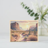 ビッグベンドナショナルパークチワフアンデザートヴィンテージ ポストカード (スタンド正面)