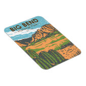 ビッグベンドナショナルパークチワフアンデザートヴィンテージ マグネット (右側)
