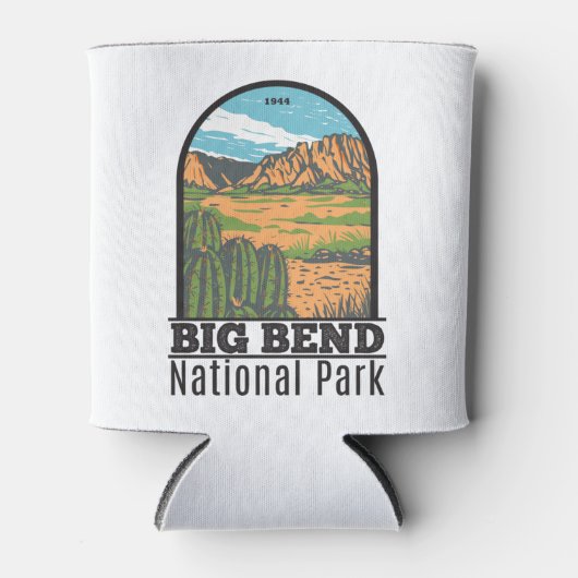 ビッグベンドナショナルパークチワフアンデザートヴィンテージ 缶クーラー (正面)