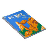 ビッグベンドナショナルパークバランスロックヴィンテージ ノートブック (右側)