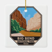 ビッグベンドナショナルパークリオグランデヴィンテージ セラミックオーナメント (裏面)