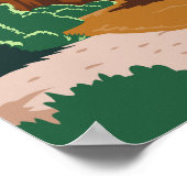 ビッグベンドナショナルパークリオグランデヴィンテージ ポスター (角)