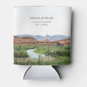 ビッグベンドナショナルパーク結婚式の引き出物カスタム 缶クーラー (正面)