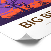 ビッグベンドランチ州パークテキサス州ヴィンテージ ポスター (角)