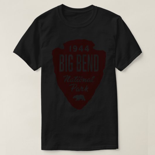 ビッグベンド国立公園クアーワードブラウン Tシャツ (デザイン正面)