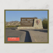 ビッグベンド国立公園テキサス州公園 ポストカード (正面)