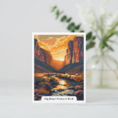 ビッグベンド国立公園テキサス州旅行ヴィンテージ ポストカード (スタンド正面)