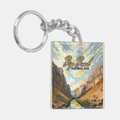 ビッグベンド国立公園テキサス州砂漠レトロ キーホルダー (正面左)