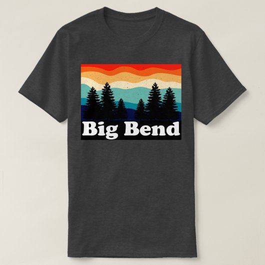 ビッグベンド国立公園テキサス州 Tシャツ (デザイン正面)