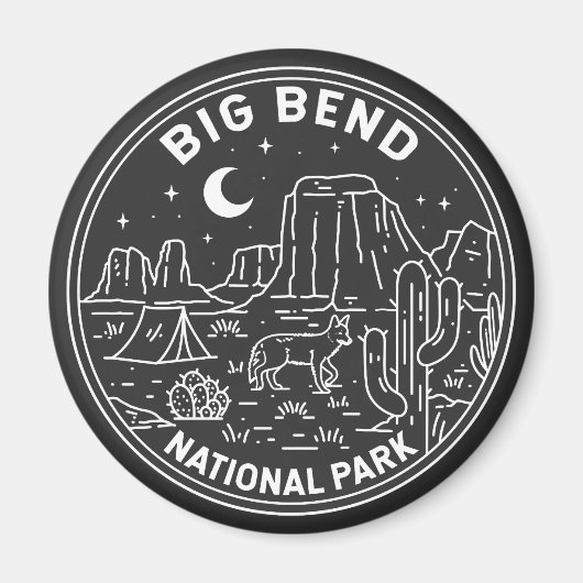 ビッグベンド国立公園モノリン マグネット (正面)