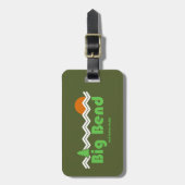 ビッグベンド国立公園レトロ ラゲッジタグ (正面縦)